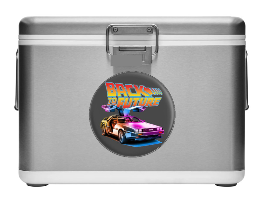 Movie – Back To The Future (Neon) – 4" Vinyl Decal Car Cooler Truck Skateboard