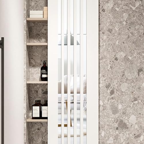Acrylic Peel and Stick Wall Decor Strips, Vertical Tiles for Entryway & Bathroom
