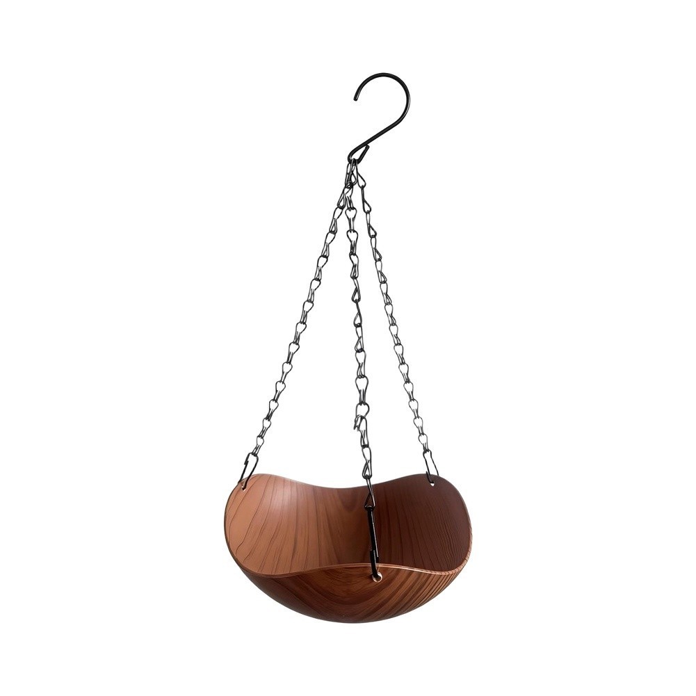 Garden Bird Bath with Solar Fountain and Feeding Area Designed for Hanging Use