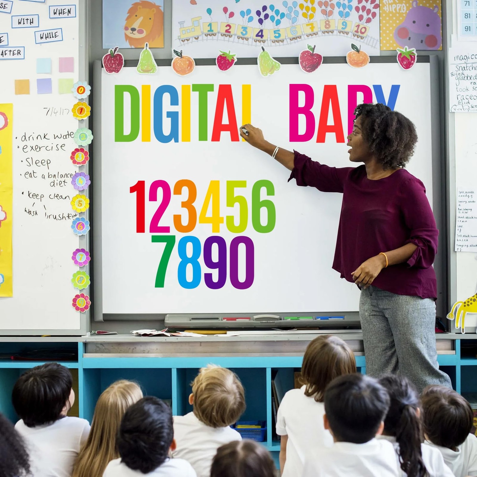 420 Pcs 5 Inch Large Bulletin Board Letters for Classroom,42 Sheets Letter St…