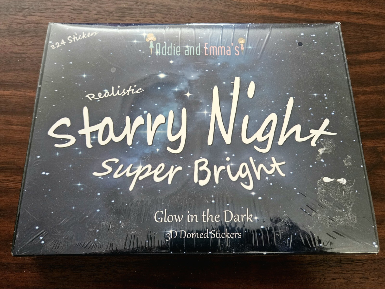 Addie and Emma's Starry Night Super Bright 3D Domed Stickers New In Sealed Box