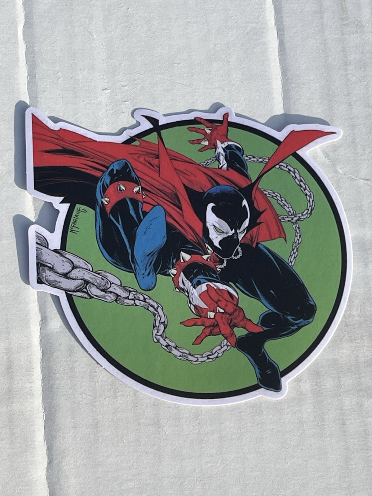 Spawn 4” Vinyl Sticker! Todd McFarlane Amazing Spider-Man 300 Homage Cover!