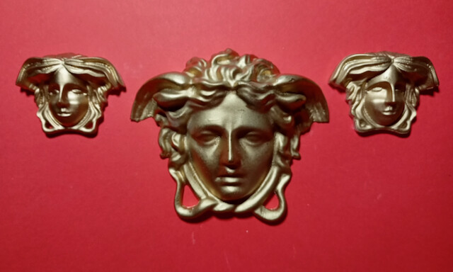Gypsum Stucco Decoration Gorgon Various Sizes And Colors, Sets Stucco Decor