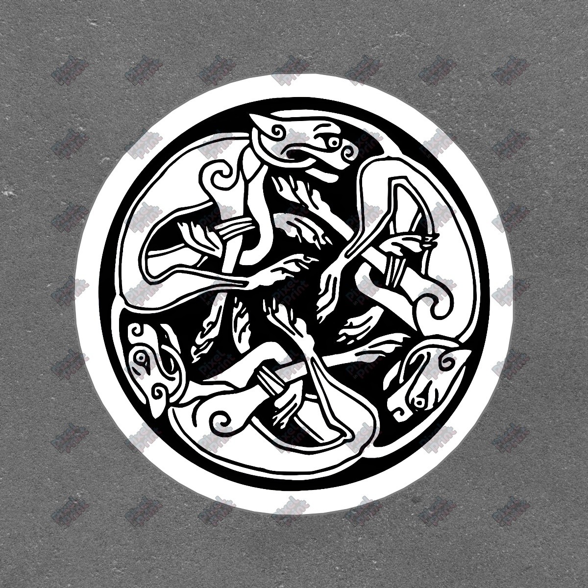 Intricate Celtic Design Vinyl Sticker Water Resistant Decal for #523462