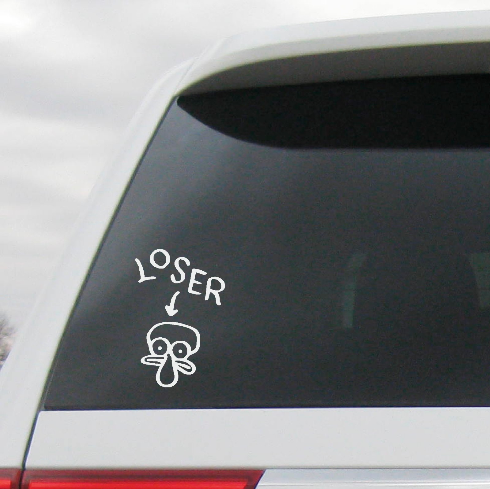 Squidward Loser Vinyl Transfer Sticker Decal Squid Meme Squidward Tentacles