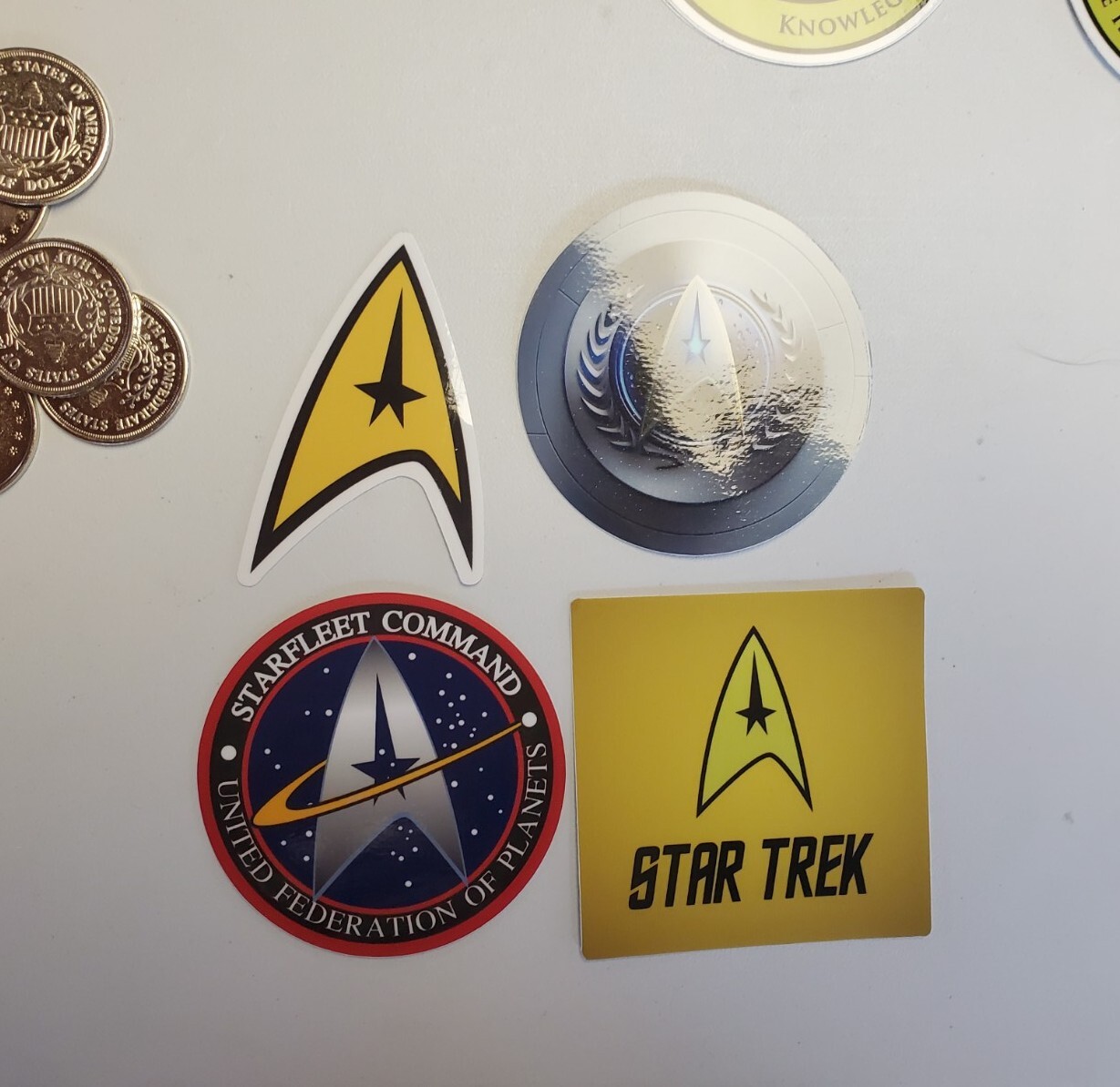 Star Trek STICKERS variety PACK LOT of 4 *WORLDWIDE 🌐 SHIPPING*