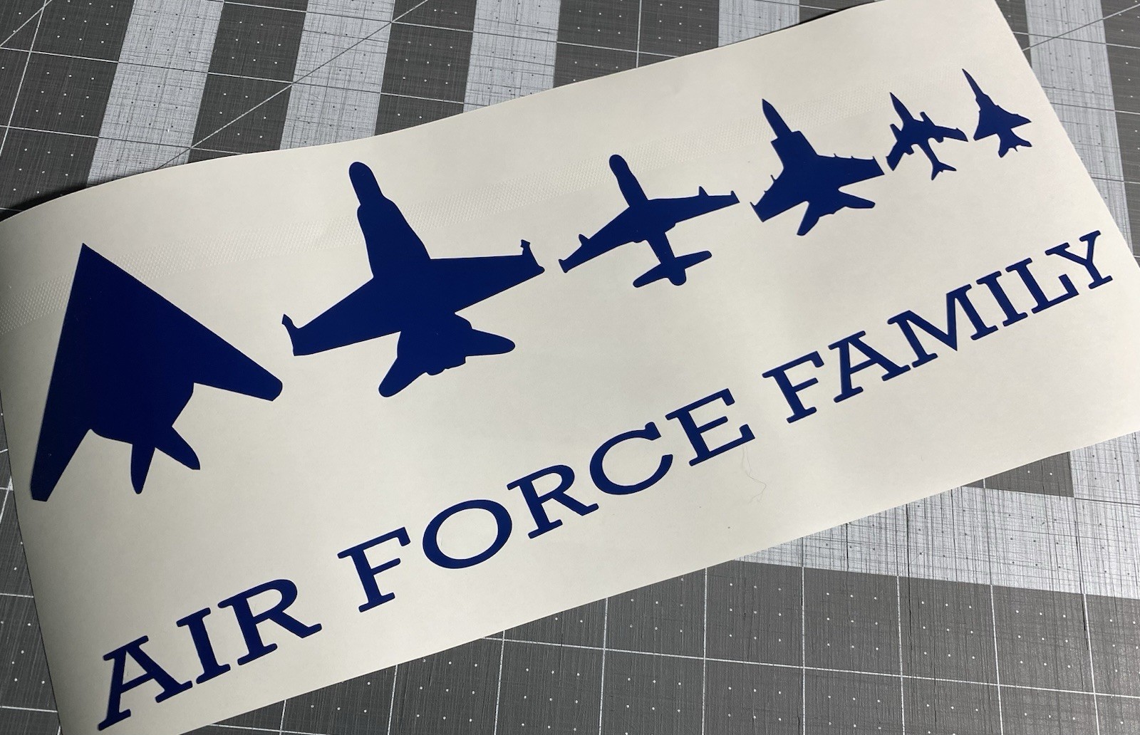 Vinyl Decal for Window – Air Force Family (Military)