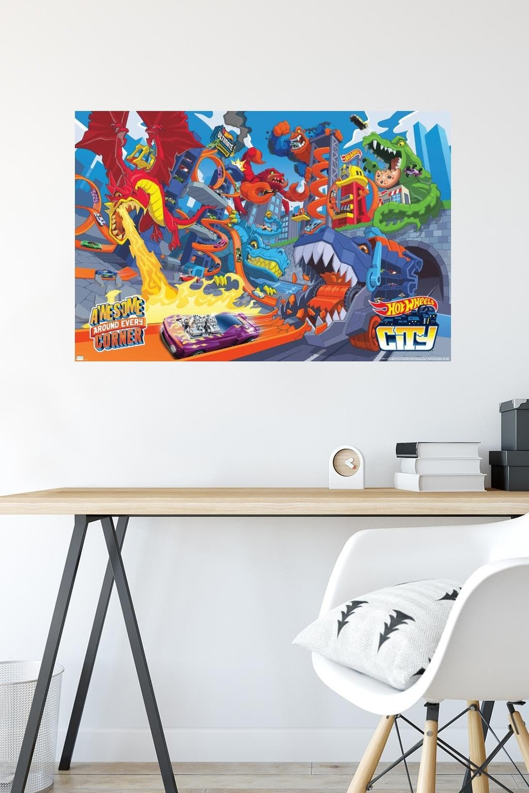 Mattel Hot Wheels – Awesome Around Every Corner Wall Poster, 34L" x 22.4W", P…