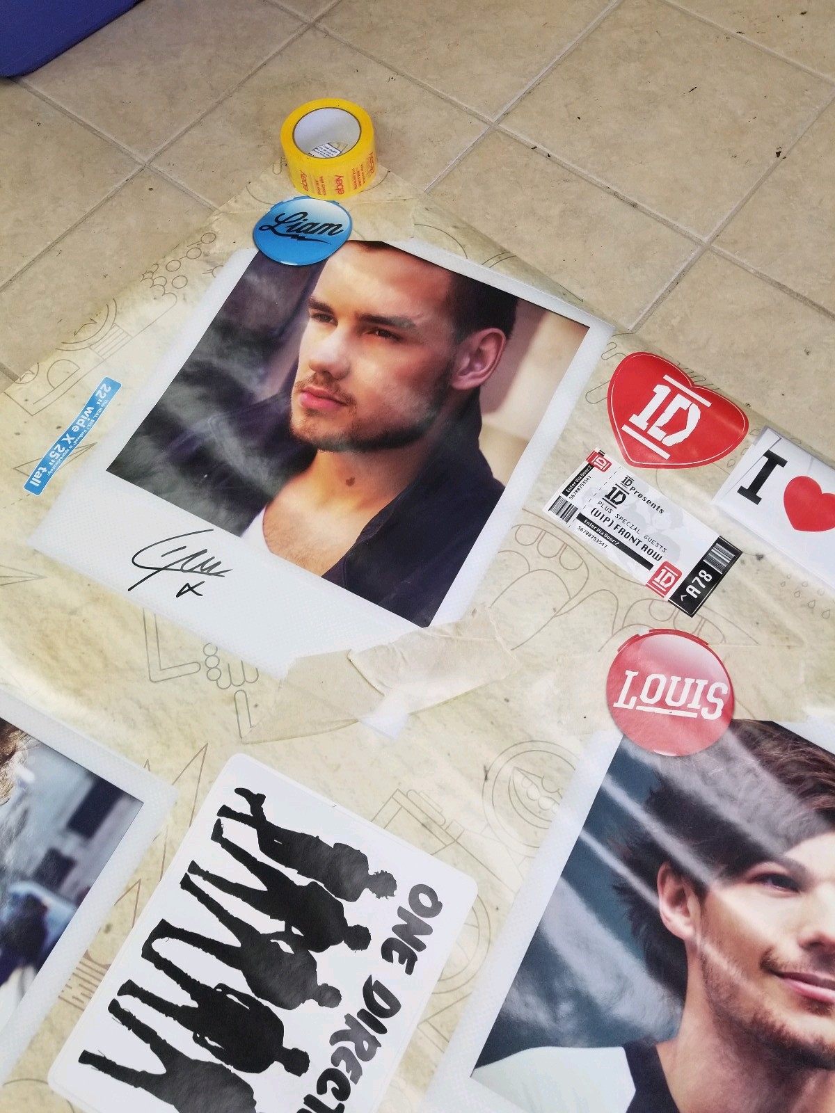 Fathead Wall Decal One Direction Collection PEEL & STICK Liam Payne Harry Styles