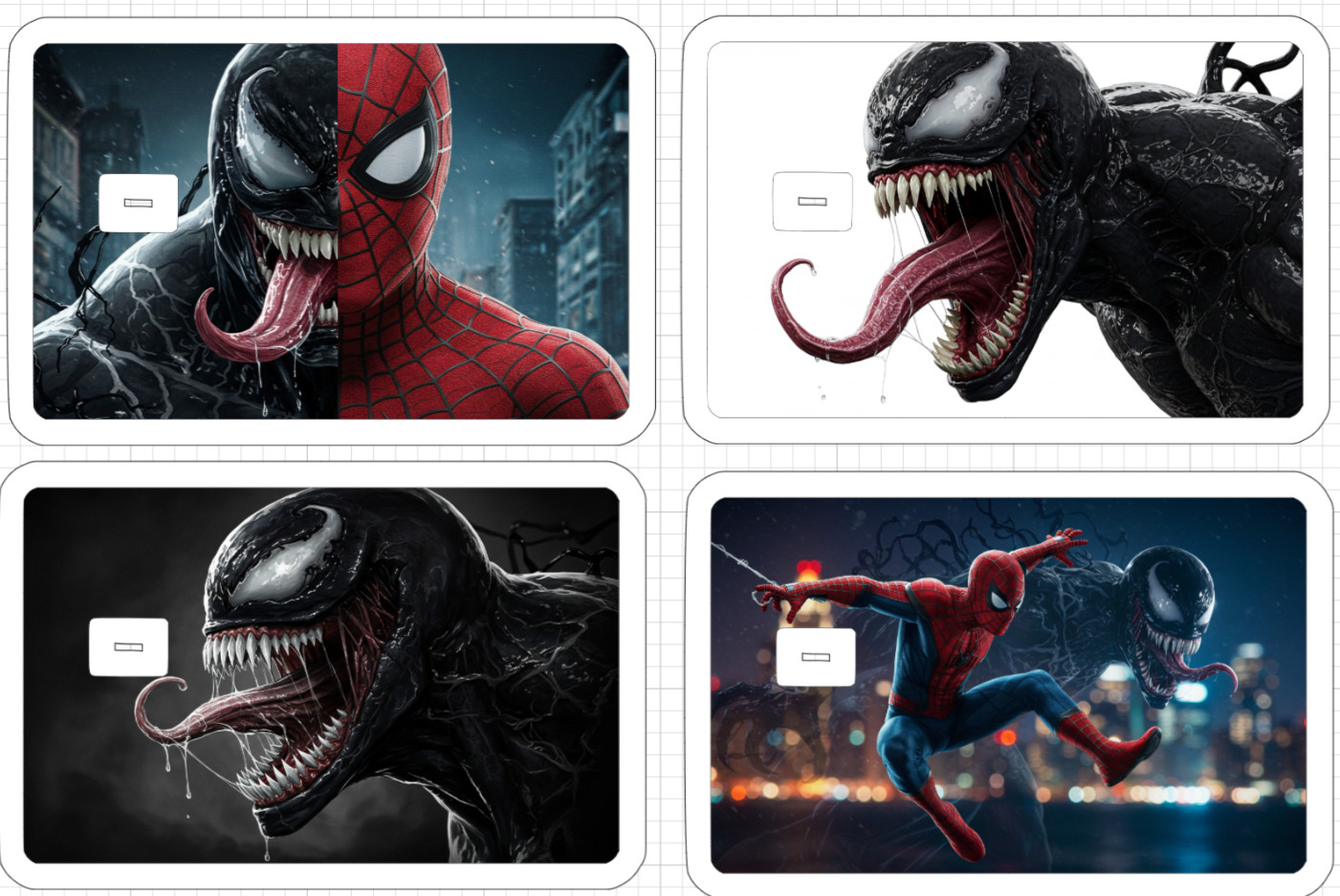 Spider-man Venom Credit Debit ATM Card Skin Sticker Marvel Spiderman Comic Book