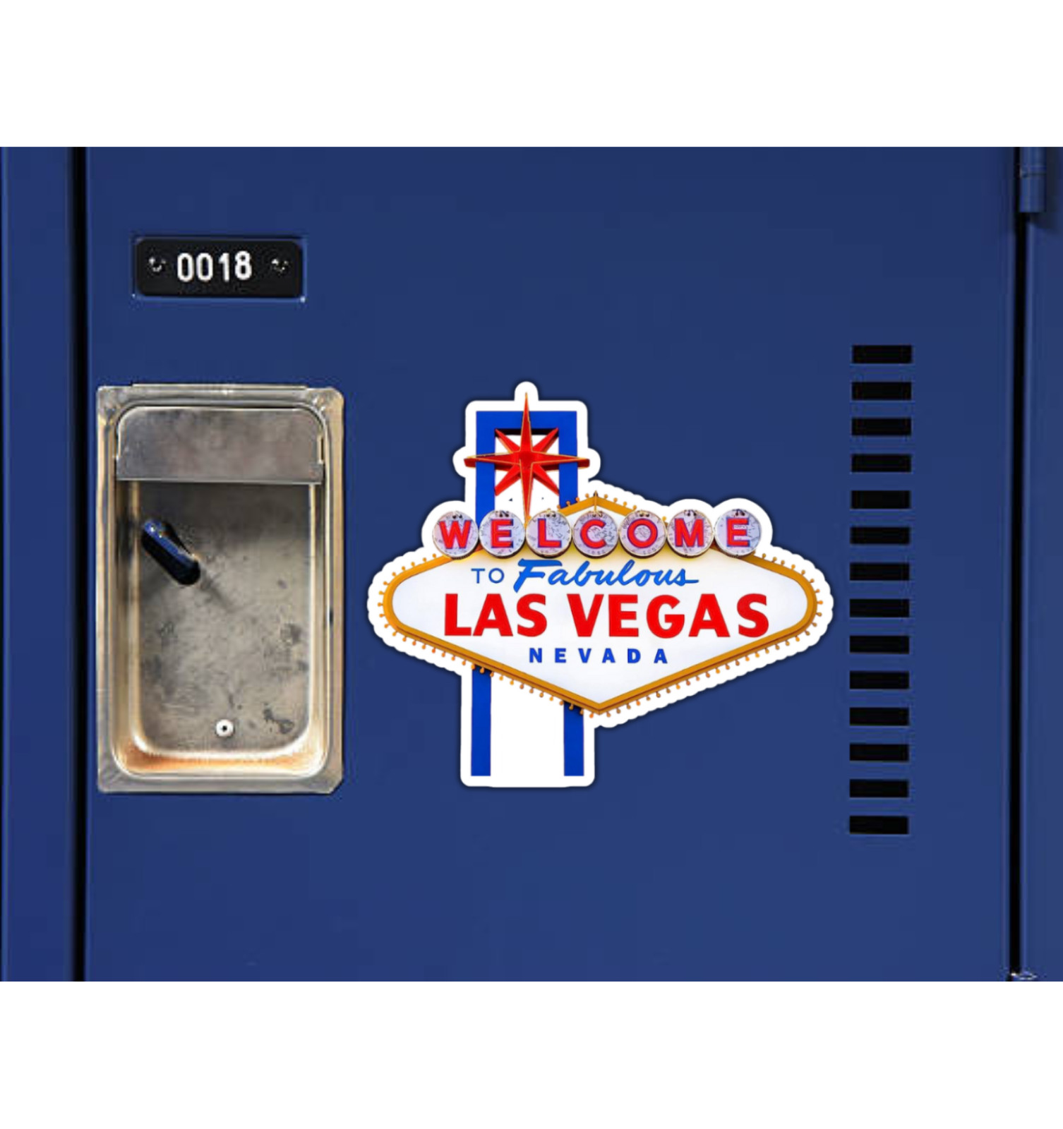 Welcome to Fabulous Las Vegas Nevada Sign Fridge Magnet or Laptop Sticker