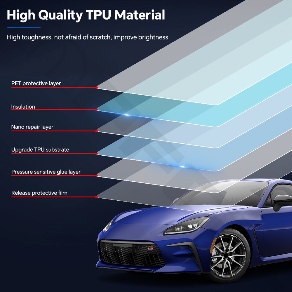 For Toyota GR86 2021-2025 Precut Paint Protection Film Gloss Clear PPF TPU