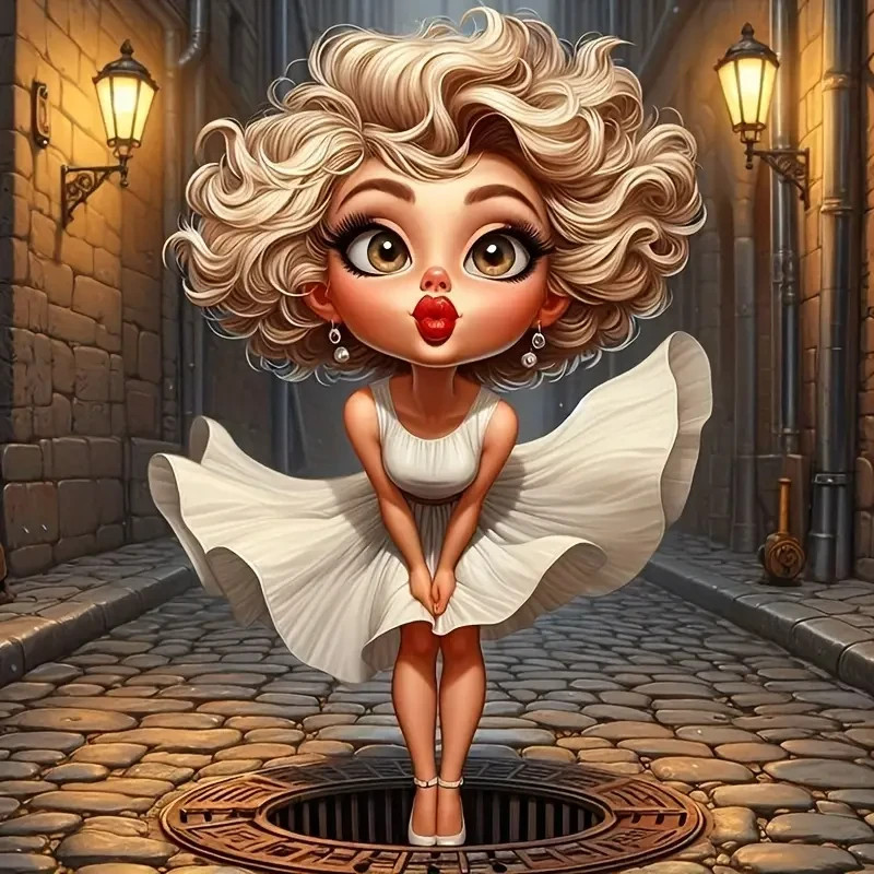 Marilyn Monroe Cartoon Sticker Decal Laptop Wall Mirror Cup Tumblr