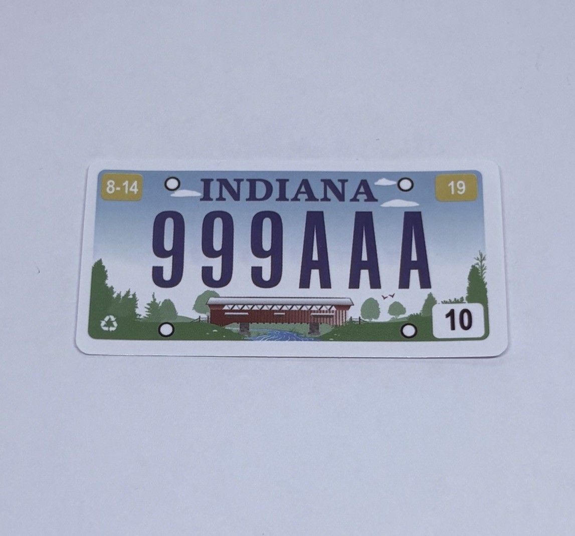 Indiana Novelty License Plate Sticker Decor Art Decal Vinyl Souvenir Tc6