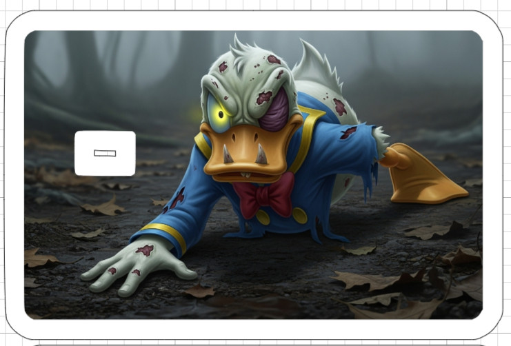 Disney Zombie Demon ATM DEBIT CREDIT CARD Skin Sticker Princess Mickey Halloween