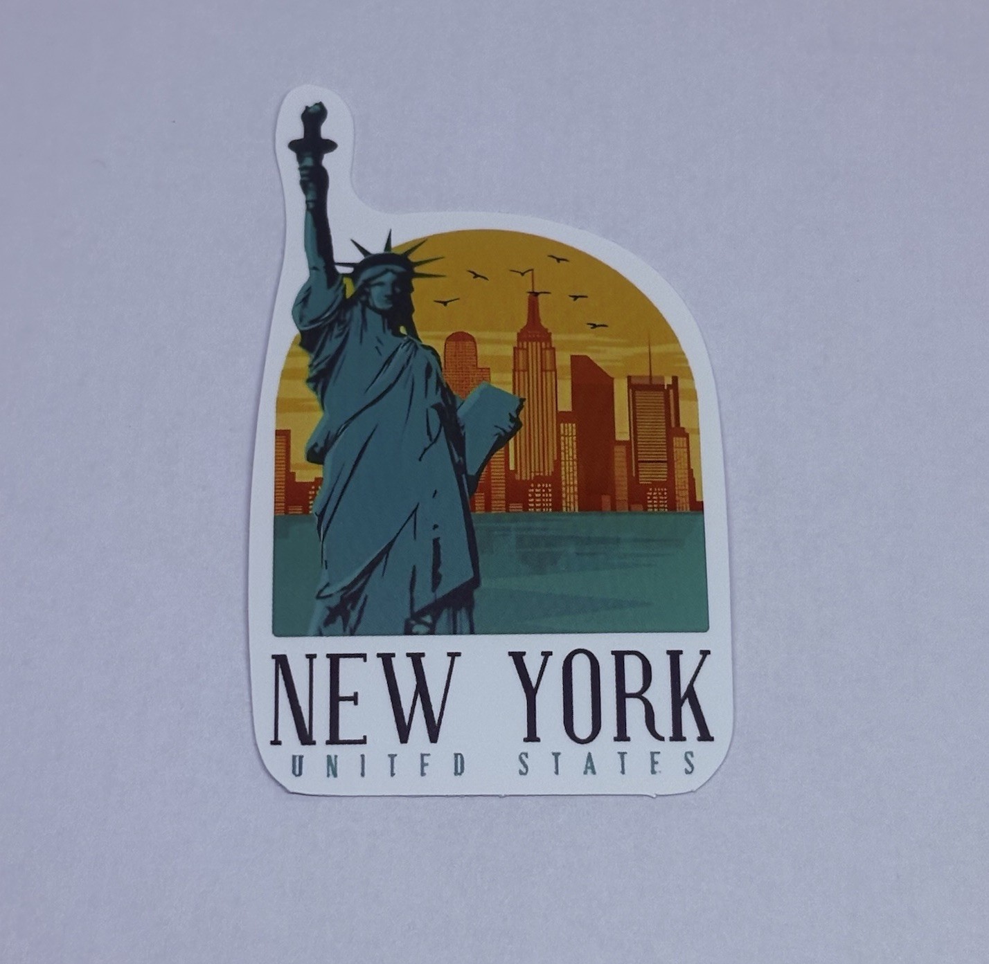 New York United States Sticker Skyline Art Decal Vinyl Country Souvenir Tc9