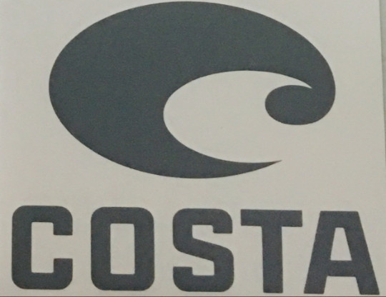 Costa Del Mar with Writing -Decal Logo Sticker