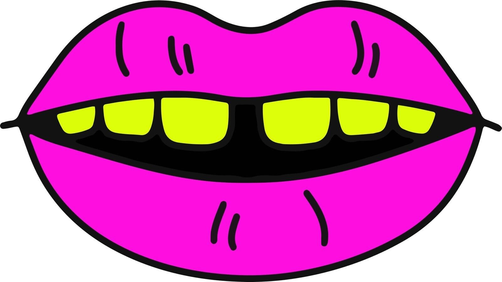 Trippy Mouth Sticker Decal