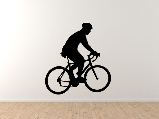 Sports Racing – Bicycling Cyclist Bike Biker version 1 – Vinyl Wall Decal