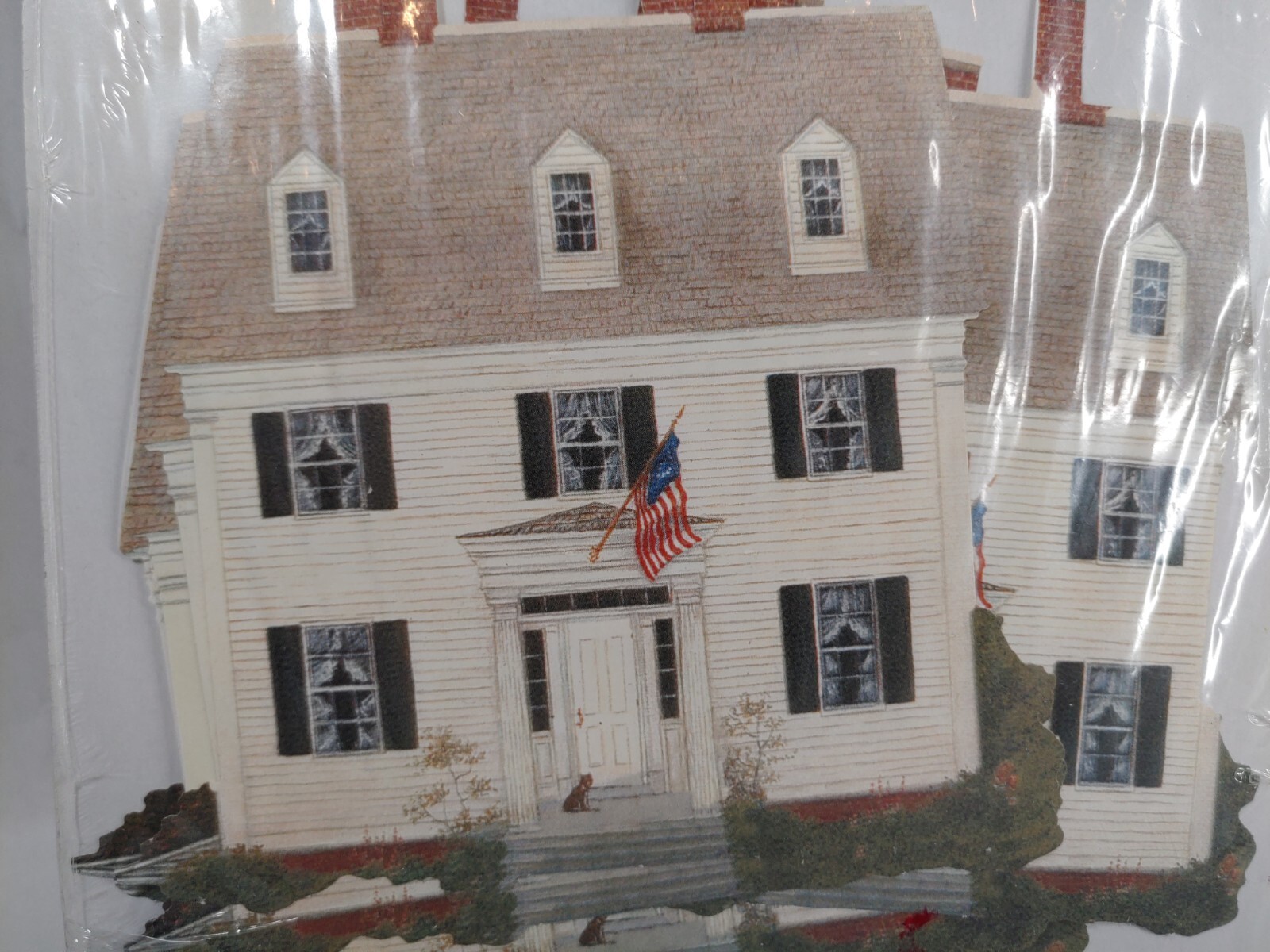 Donnas Wallpaper Cutouts Colonial Home American Flag Sticker