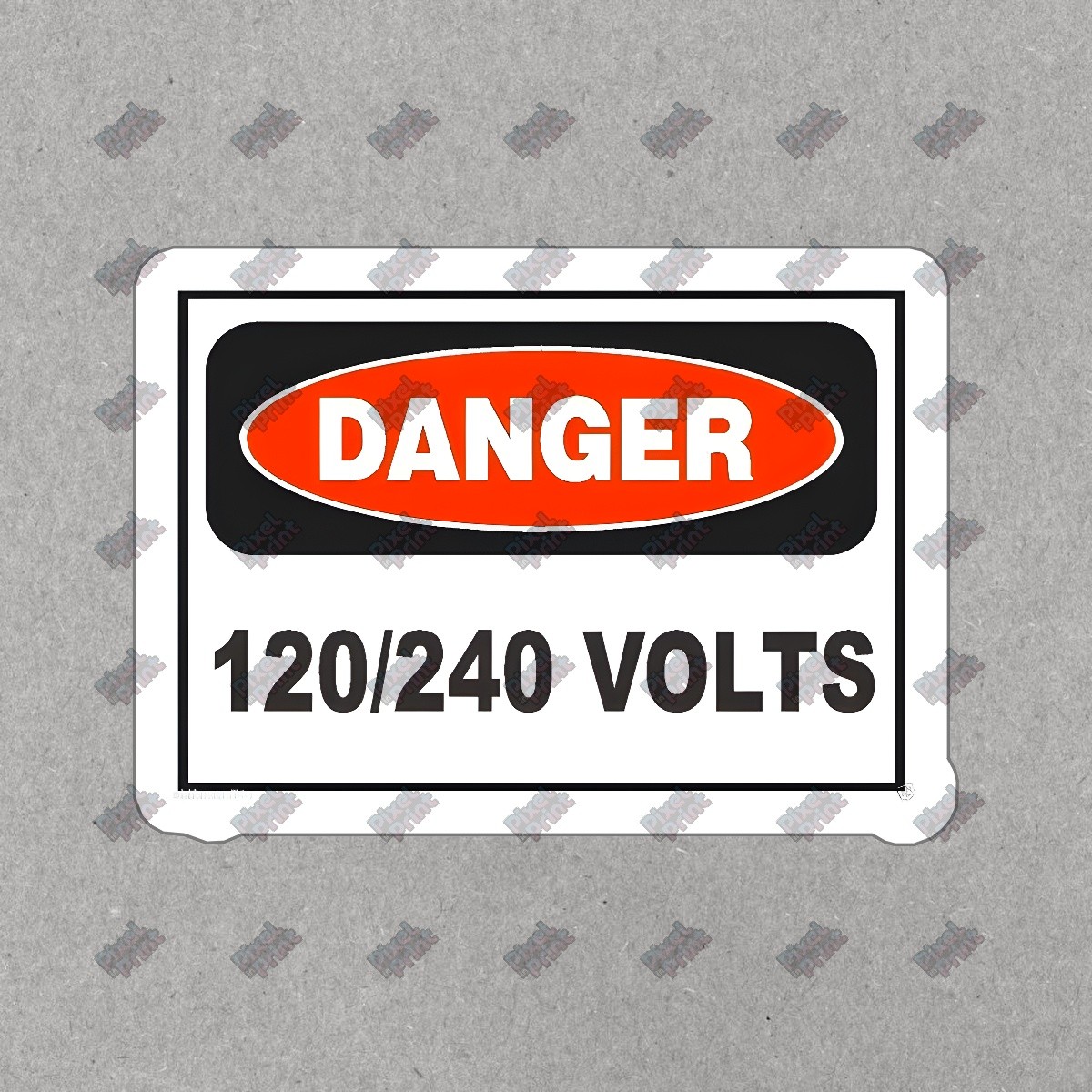 Danger 120/240 Volts Vinyl Sticker Electrical Safety Decal for Home, #897603