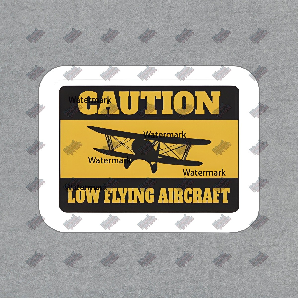Caution Low Flying Aircraft Vinyl Sticker Aviation Safety Decal #120307