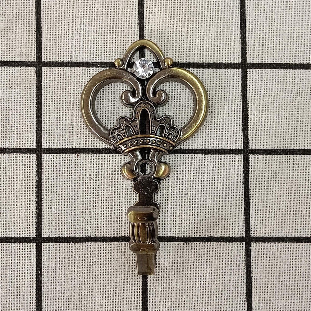 Elegant Crown Detail Hooks for Shower and Window Curtains Zinc Alloy Finish