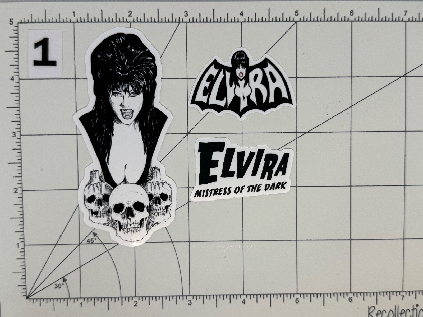 Elvira Mistress of the Dark Sticker 4" b&w Multiple Options Available Pick One