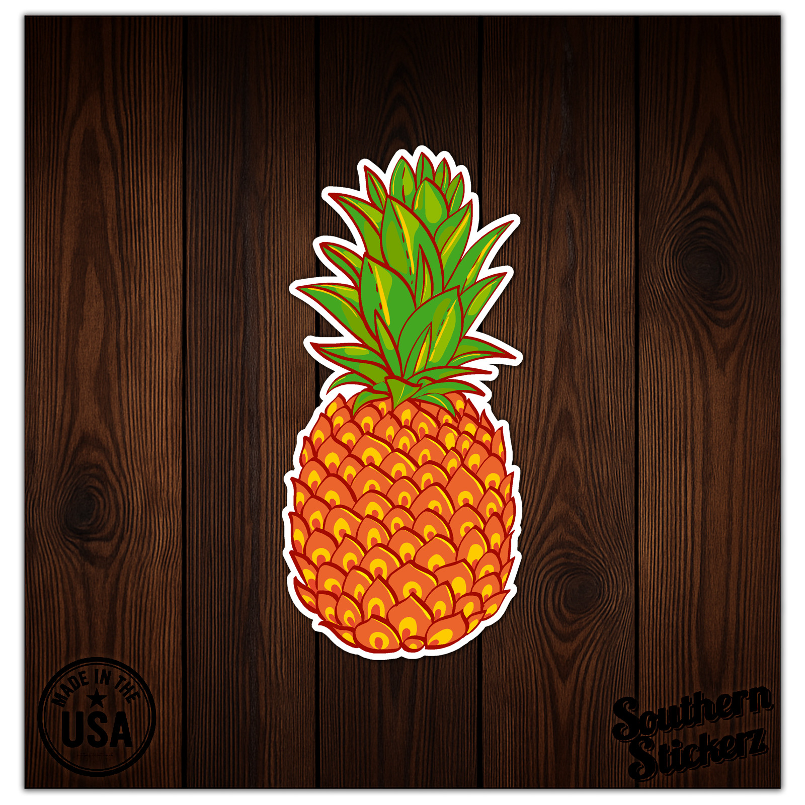 Pineapple – Vinyl Decal Sticker – Car Window Laptop – ebn8089