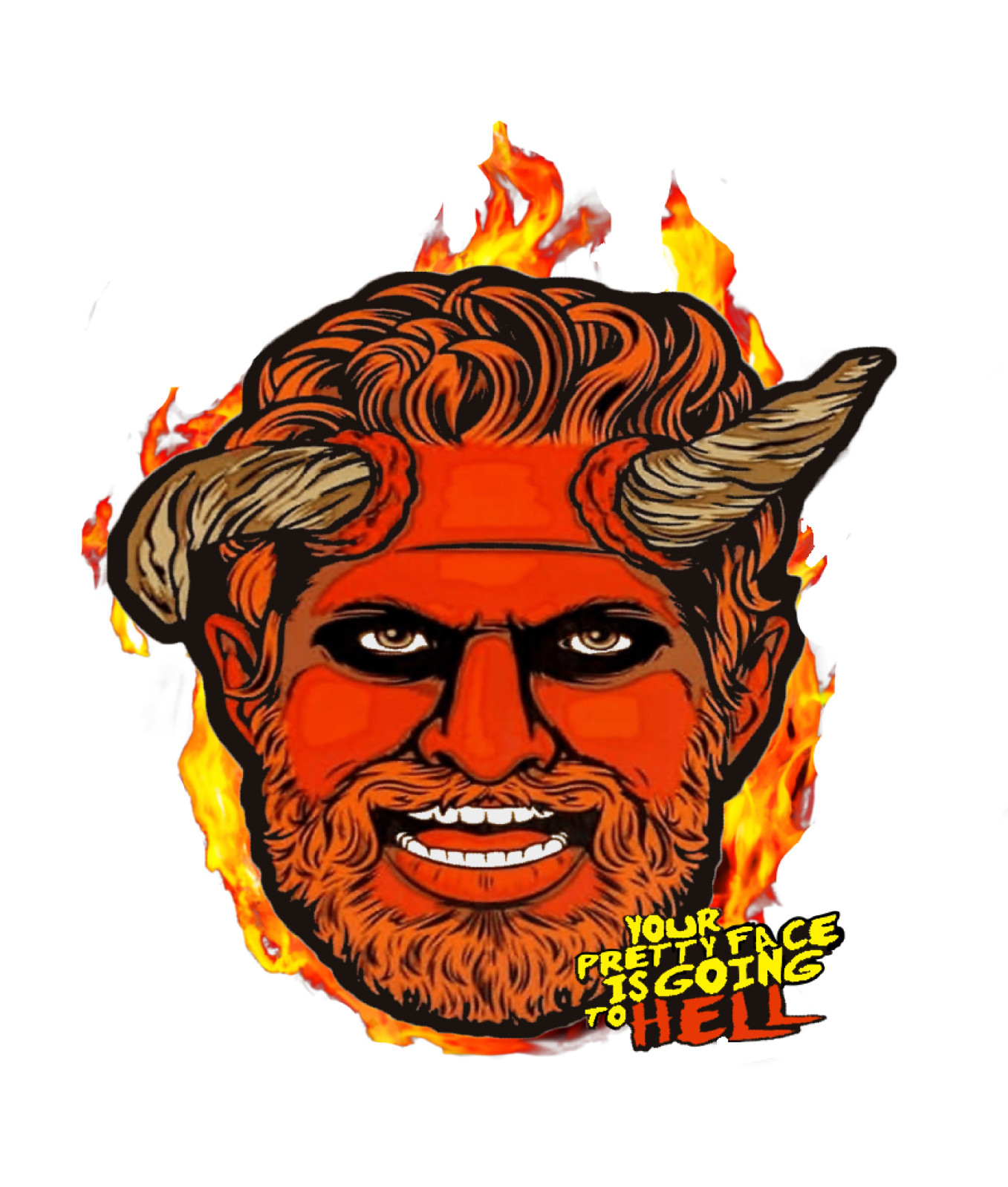 Your Pretty Face is Going to Hell 5" GARY stickers