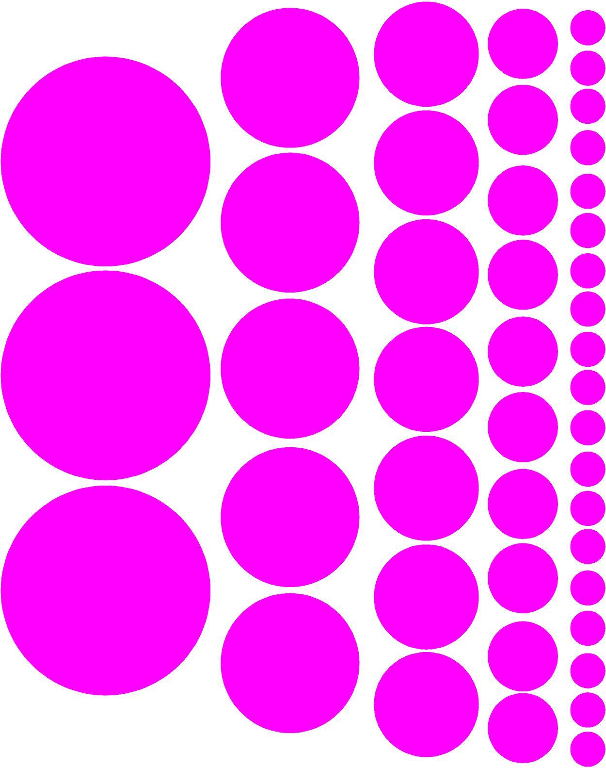 POLKA DOTS circles choose your color 44 multiple sizes girls room wall decals