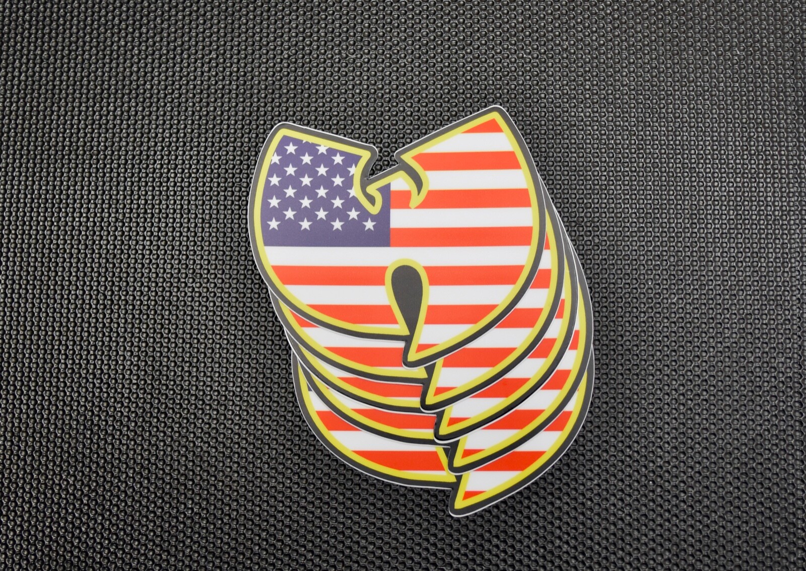 Wu-Tang USA Flag 5 Piece Decal Sticker Set Tao Of Wu Vinyl Water Resistant