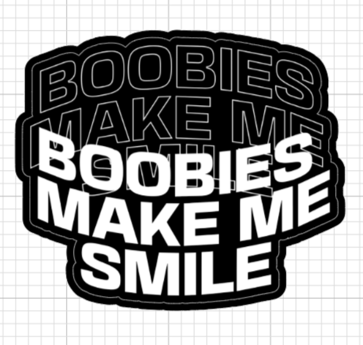 (2) Bbies Make Me Smile Funny Joke Adult Humor Decal Vinyl Bumper Truck Sticker