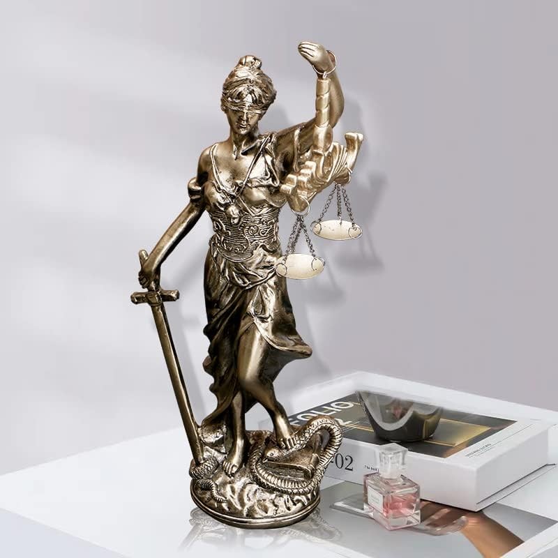 12 in Lady of Justice Statue Lady Justice Law Statue Blind Goddess of Justice Sc
