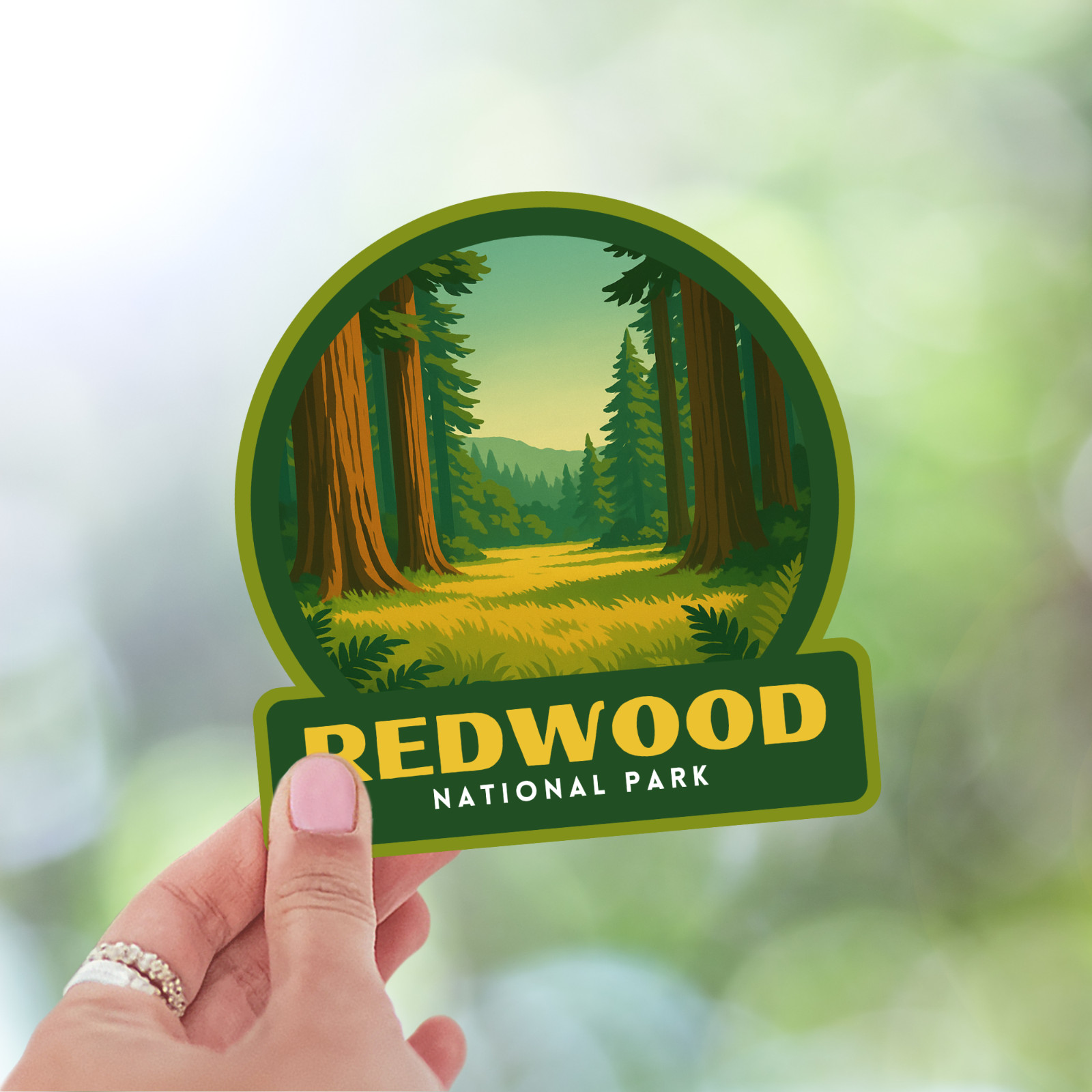Redwood National Park Sticker Vinyl Decal Laptop Water Bottle Cooler