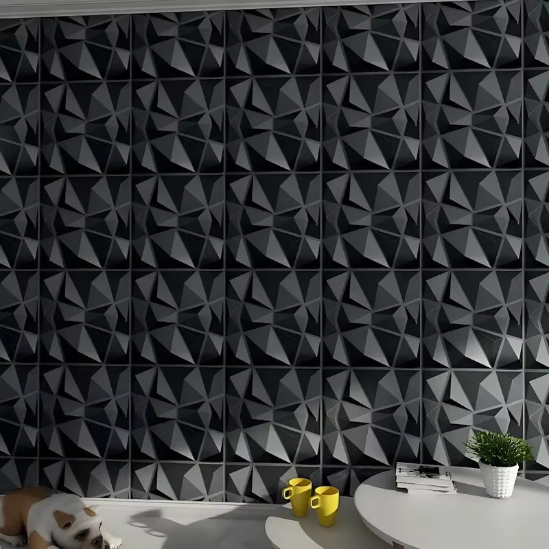 10pcs 3D Wall Decor 3D Wall Panels PVC 3D Wall Decoration Home DIY 11.8"(30cm)