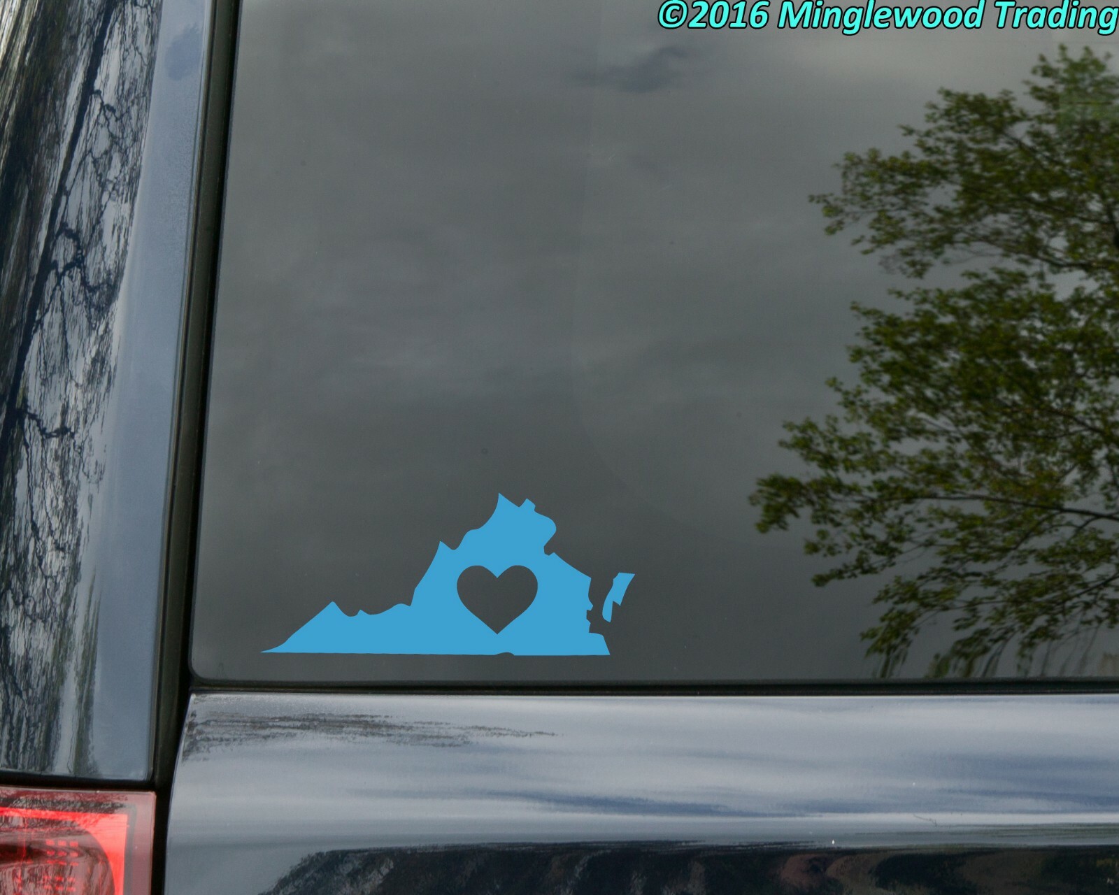VIRGINIA HEART Vinyl Sticker – Love VA RVA Richmond VB Beach – Die Cut Recal