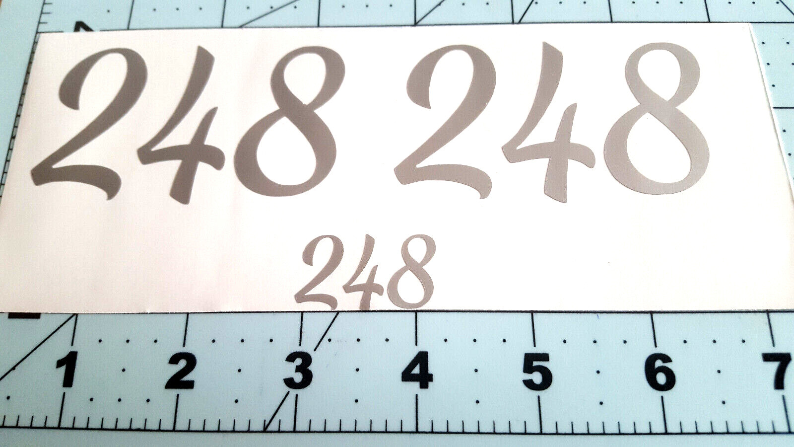 SET OF 3 Custom Mailbox Numbers Vinyl Decals Stickers House Street Address