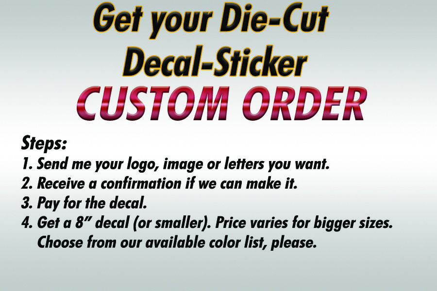 Vinyl Wall Decal. Sticker. Car, Window, Laptop Custom Decor (Invoice)