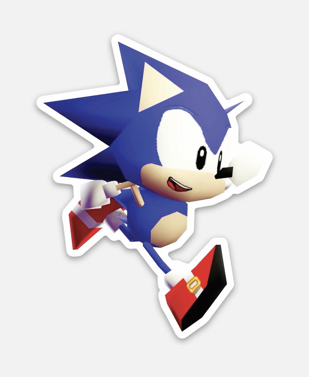 3” Sonic the Hedgehog Sticker Matte Finish Sega Video games Dishwasher Safe