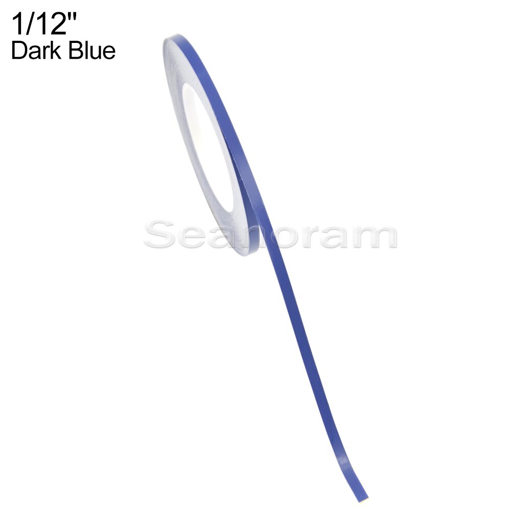 1/12" 2mm Dark Blue DIY Home Shop Pinstriping Pin Stripe Decal Vinyl Sticker