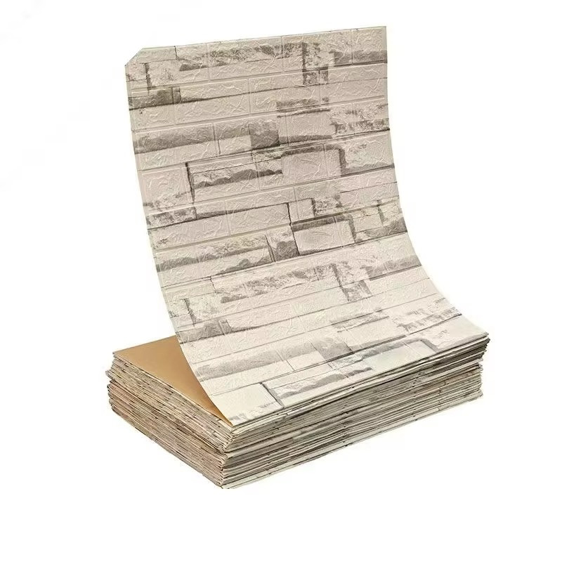 3D Self-Adhesive Brick Wallpaper – Waterproof Wall Sticker for Home Decor