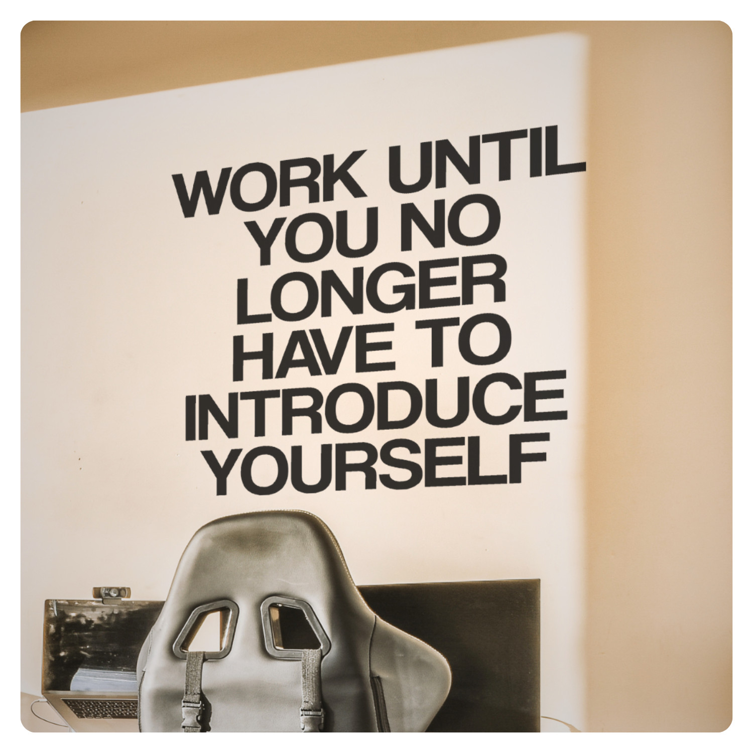 Work Until You Motivational Inspirational Wall Decal Sticker Vinyl Quote Office