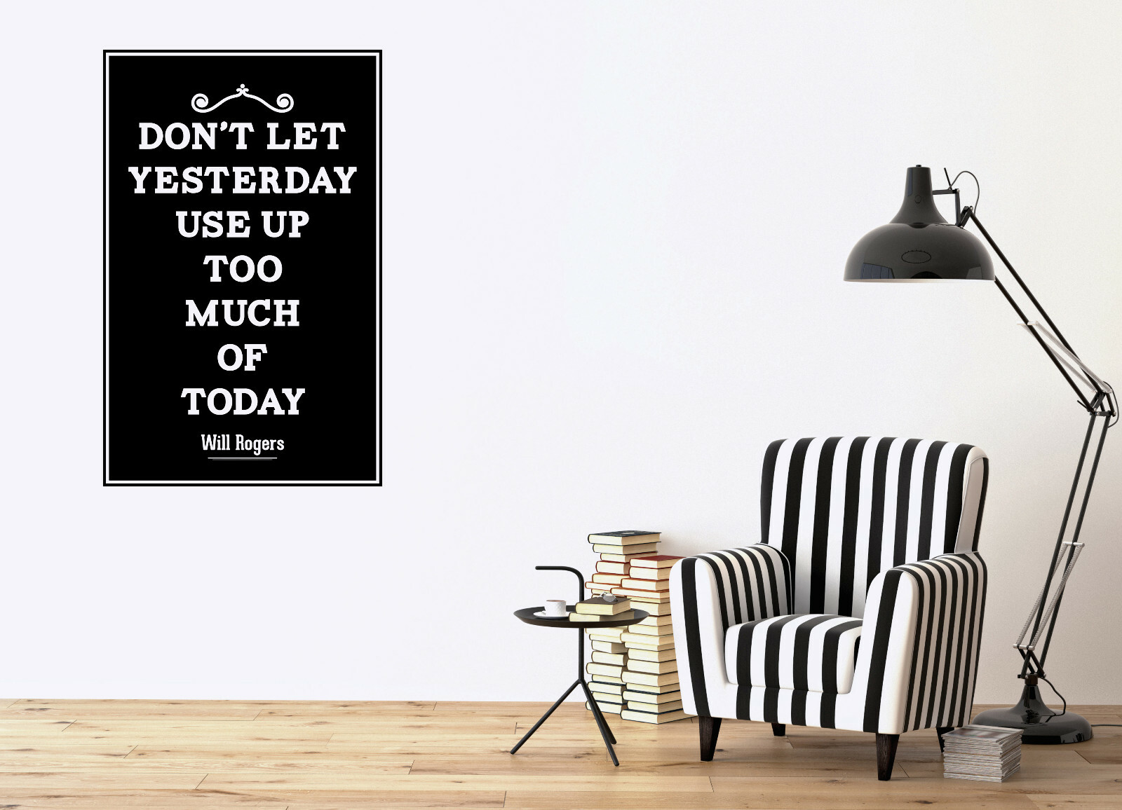 Vinyl Decal Vintage Quote Lettering Poster Home Decor Wall Sticker (n1045)