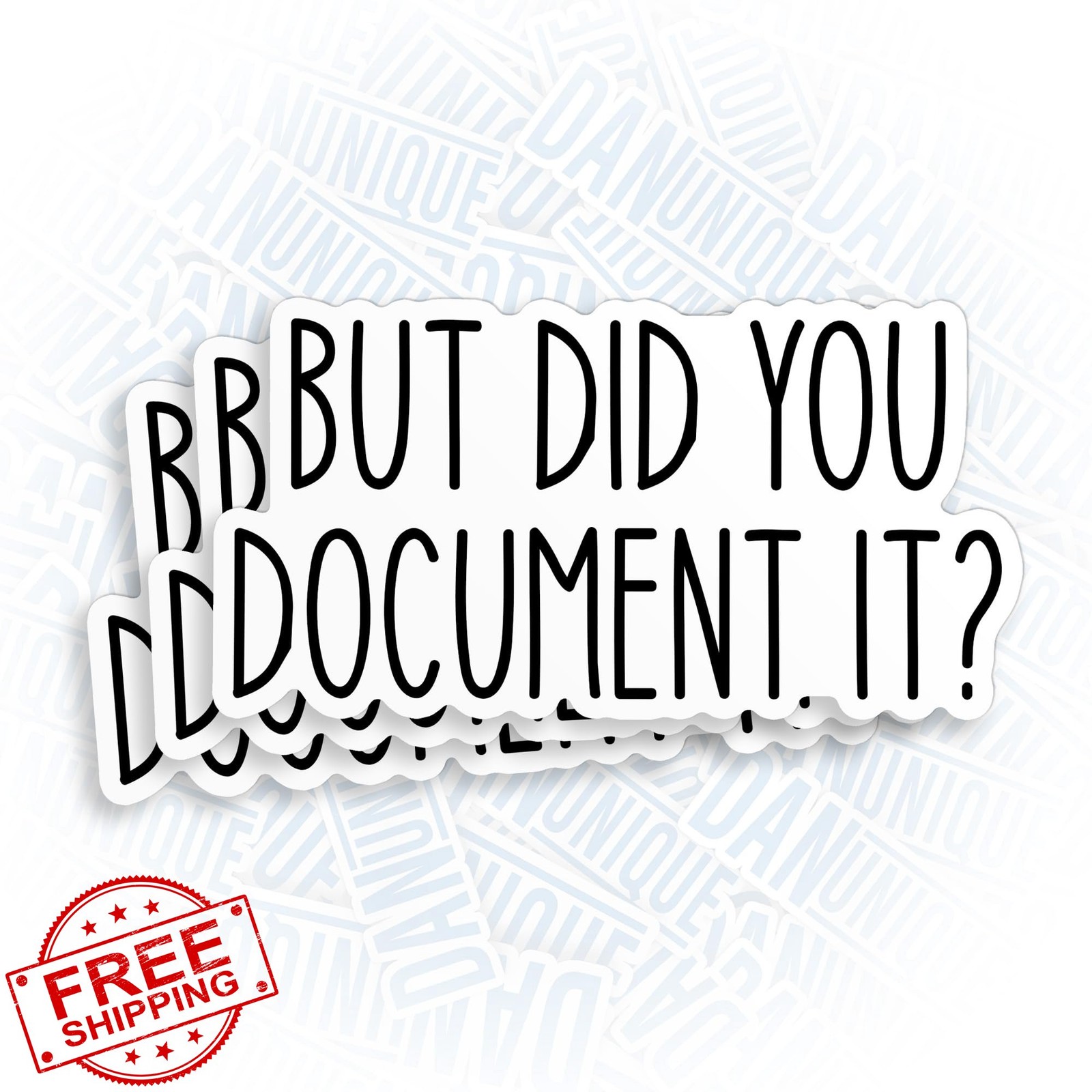 3pk HR Humor "Document It" Stickers Funny Workplace Meme Decals