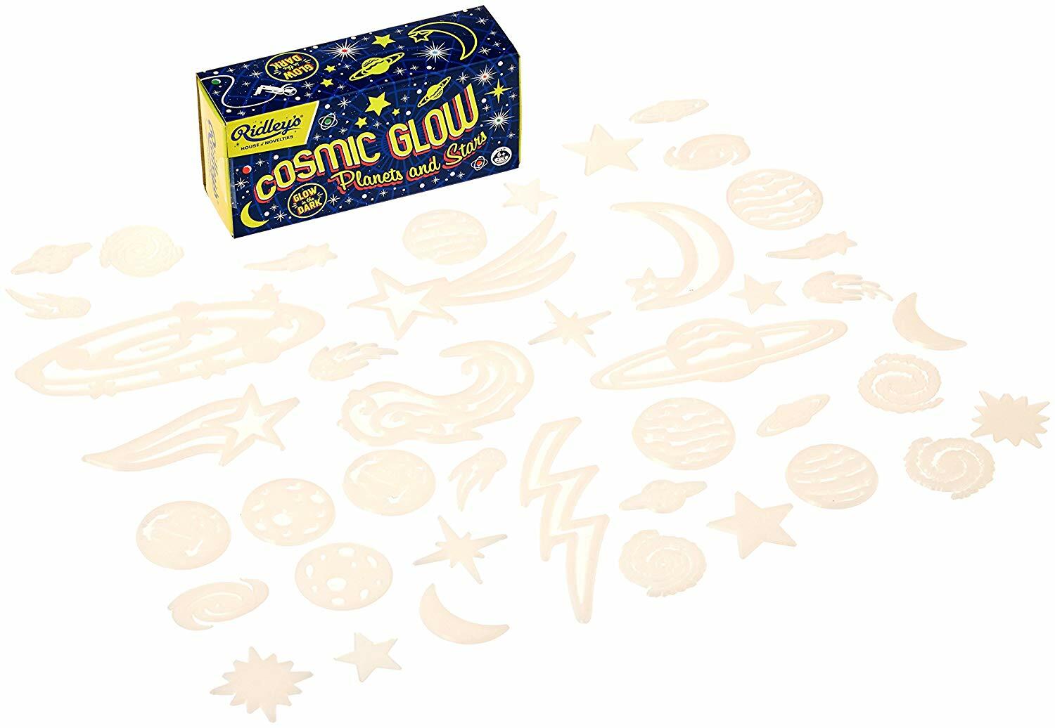 42pc Ridley's Cosmic Glow In The Dark Stars Planets Room Decal Sticker Ceiling