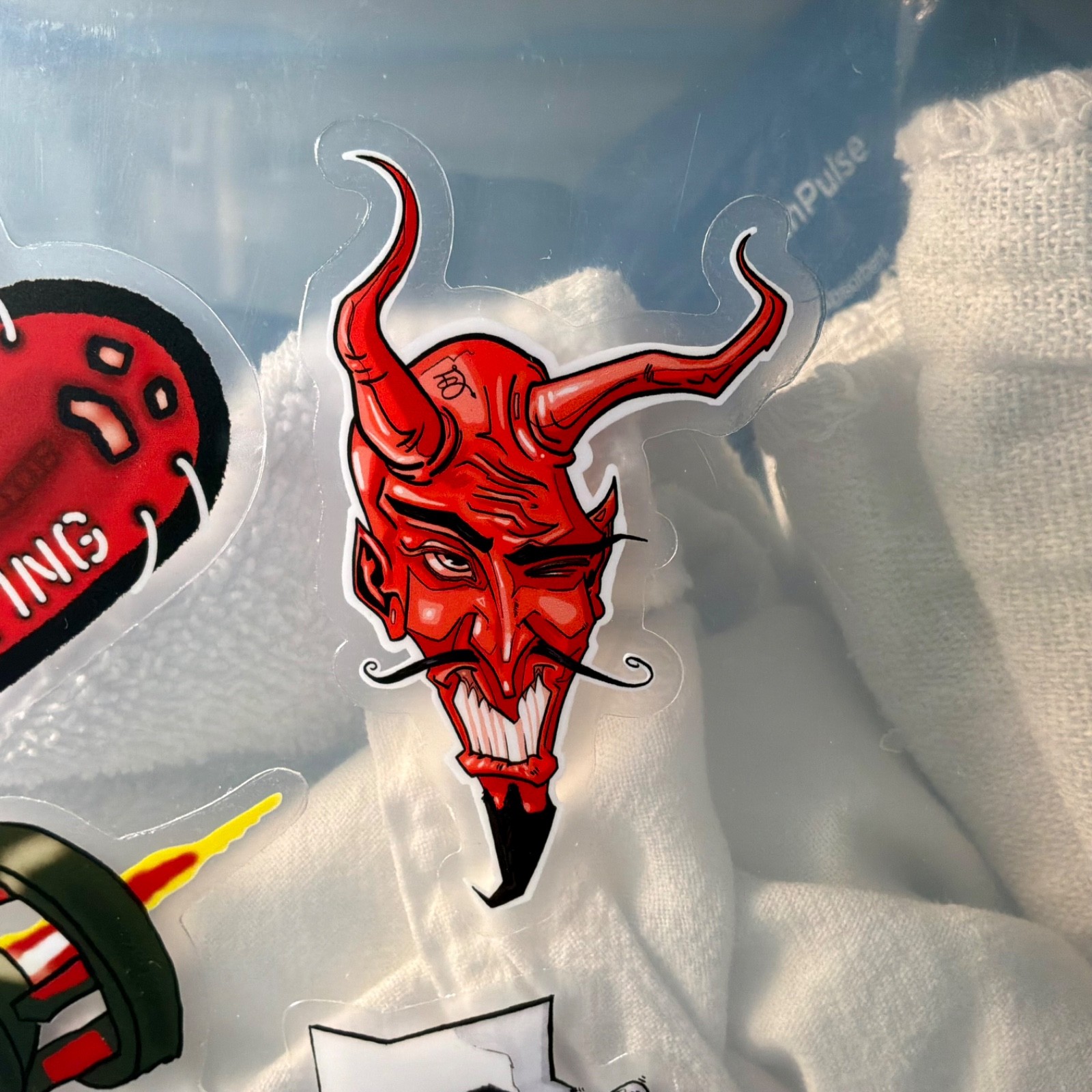 Devil Head Vinyl Sticker 3” Local Artist Satan Horror Demon Illustration Evil 66