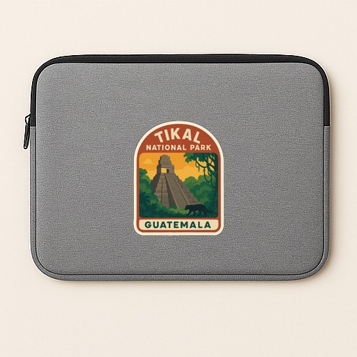 Tikal Guatemala Iron On Heat Transfer Vinyl HTV Die-Cut World National Parks