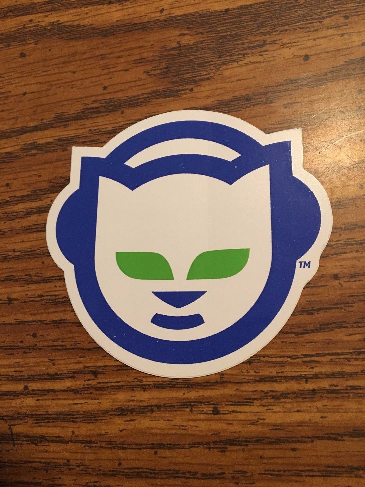 Original Napster Logo Sticker Vinyl Decal – 3.5" x 3.25" with Bonus lapel pin!!