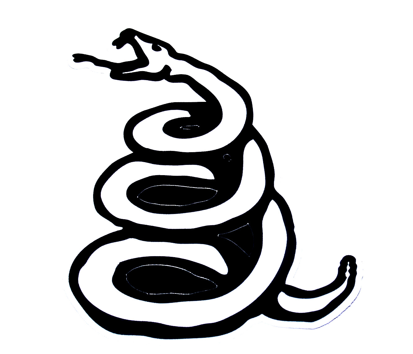METALLICA Black Album Snake Logo LG Die Cut Sticker Decal Heavy Metal Bands